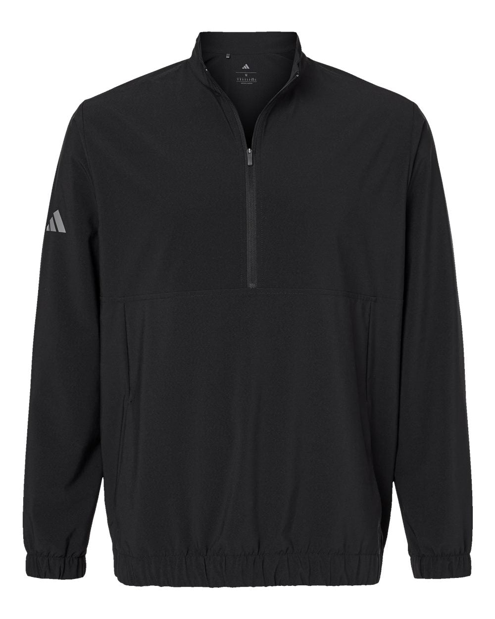 adidas Stretch Woven Half-Zip Pullover - Black