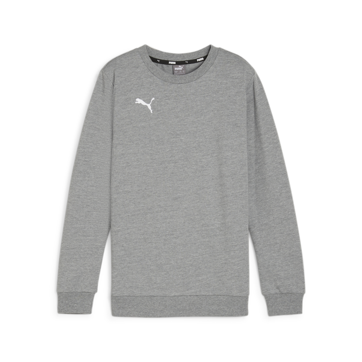 Puma Youth TeamGoal Casuals Crew Neck Sweat - Medium Grey Heather