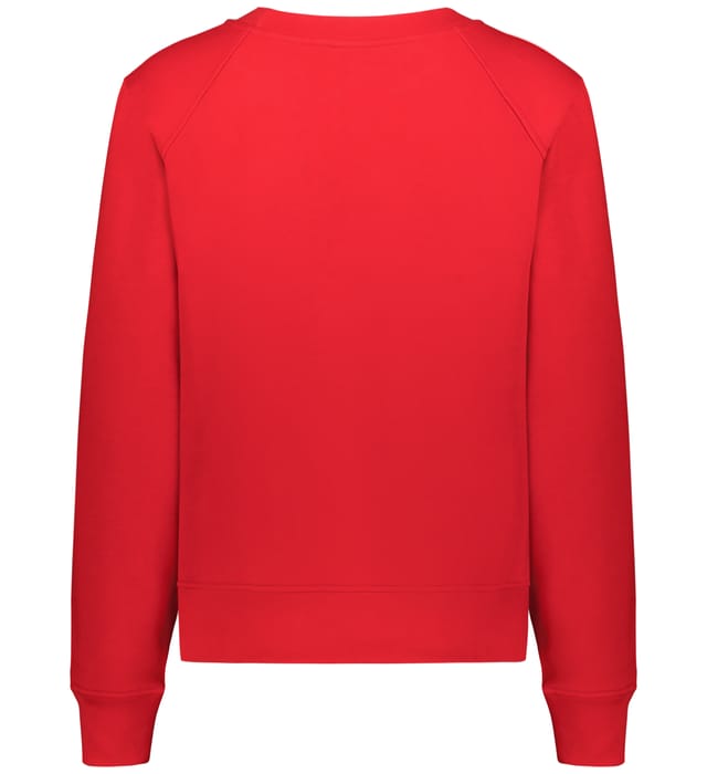 Badger Women's Fleece Crop Crew - Red