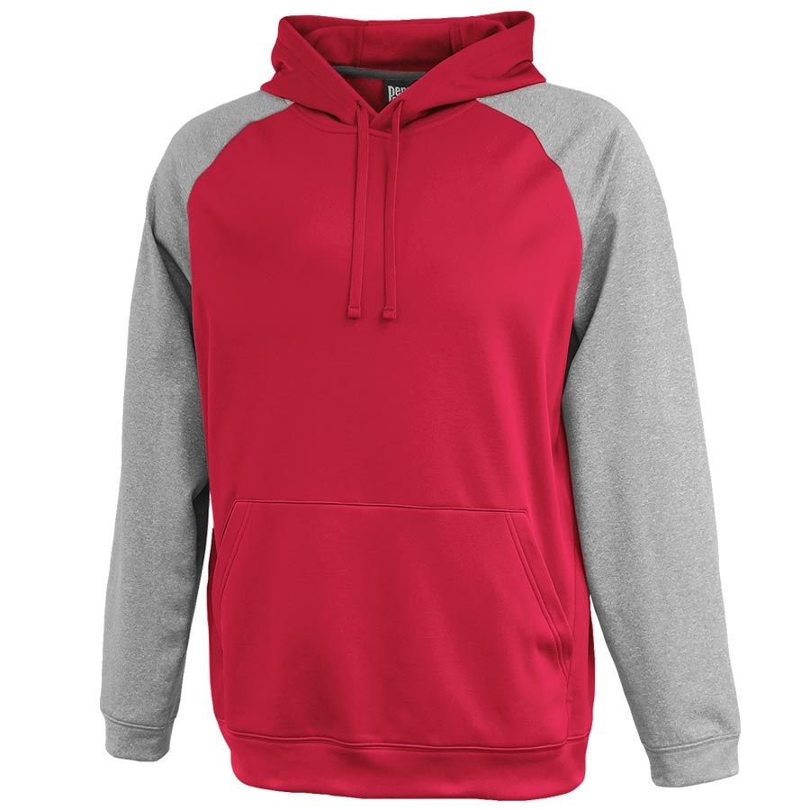 Pennant Interceptor Hoodie- Red/Gray