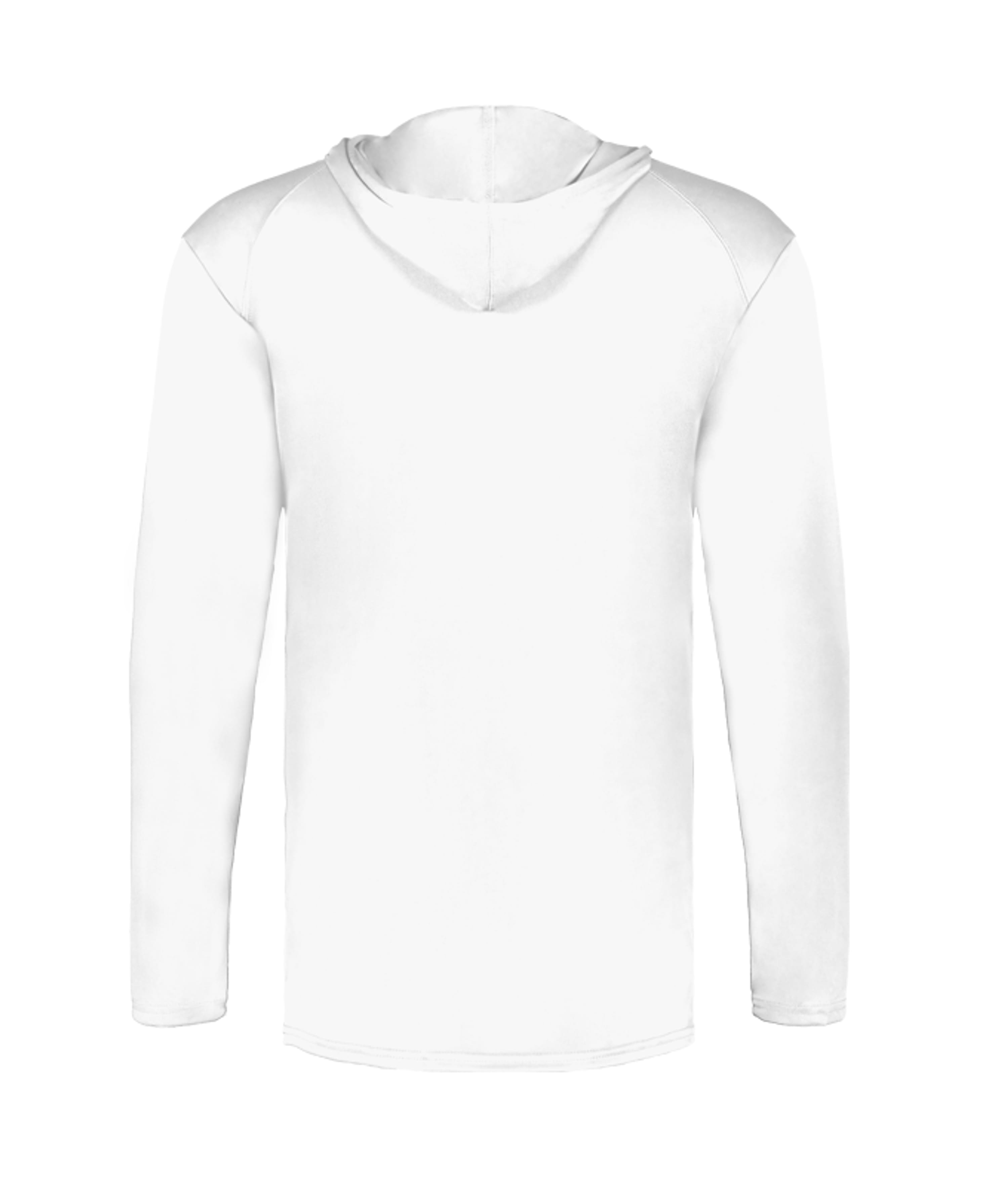 Badger Sport Youth B-Core L/S Hoodie - White