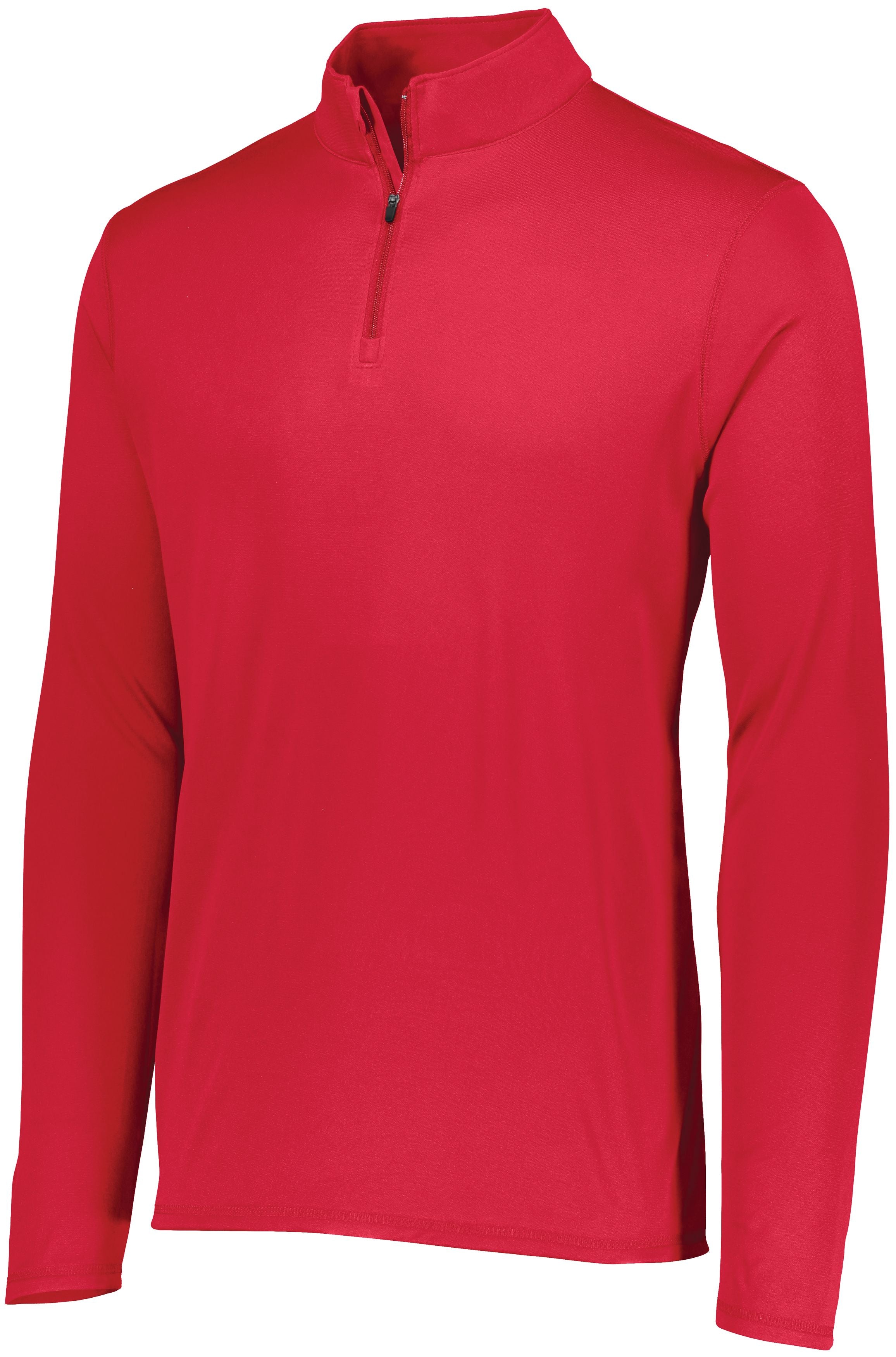 Augusta Attain Wicking 1/4 Zip Pullover- Red