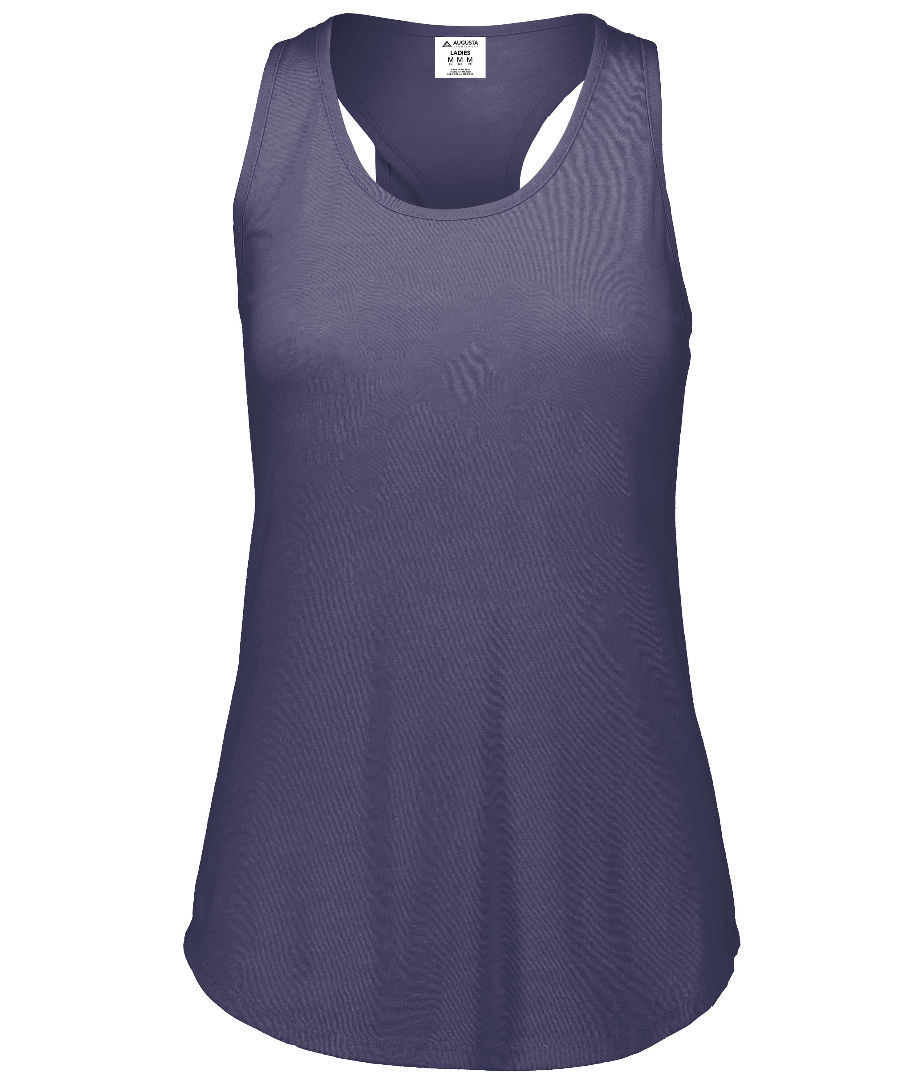 Augusta Women's Lux Tri-Blend Tank - Navy Heather