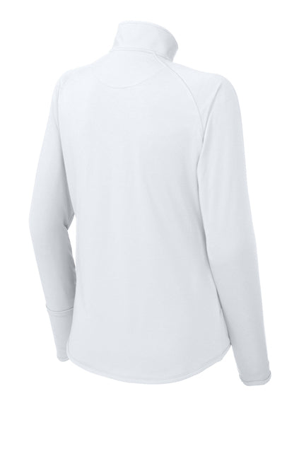 Sport Tek Sportwick Stretch Women's 1/4-Zip - White