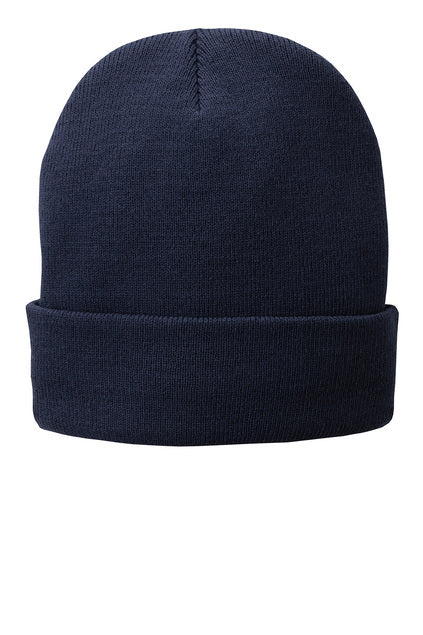 Port Authority Fleece-Lined Knit Cap - Navy