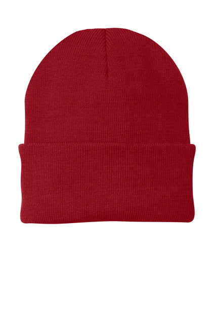 Port & Company Knit Beanie - Athletic Red