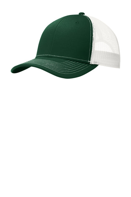 Port Authority Snapback Trucker Cap - Dark Green/White
