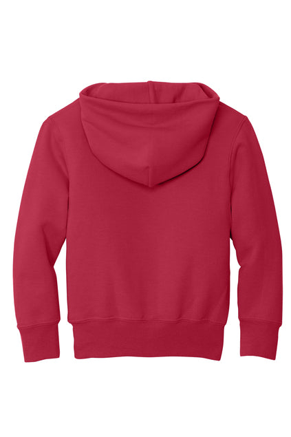 Port & Company Youth Core Fleece Pullover Hooded Sweatshirt - Red
