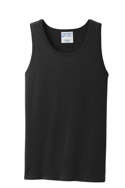 Port & Co Adult Core Cotton Tank Top - Black