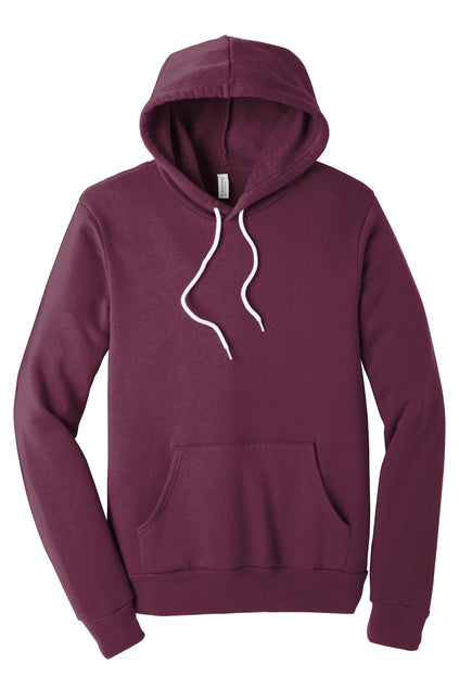 BELLA+CANVAS Unisex Sponge Fleece Pullover Hoodie - Maroon