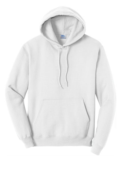 Port & Company Adult Core Fleece Pullover Hooded Sweatshirt - White