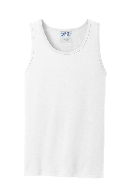 Port & Co Adult Core Cotton Tank Top - White