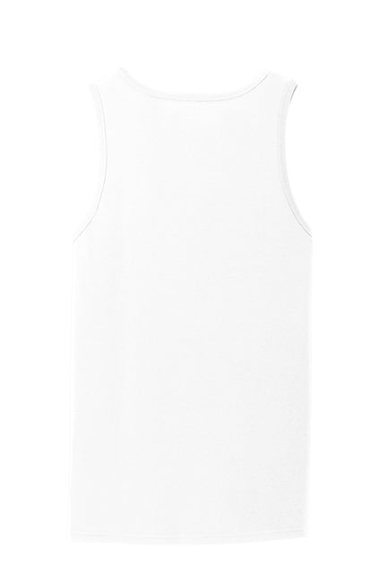 Port & Co Adult Core Cotton Tank Top - White
