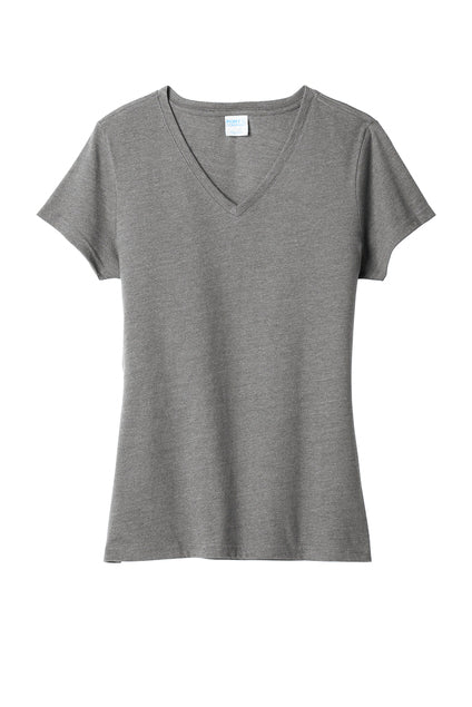 Port & Co Women's Fan Favorite Blend V-Neck Tee - Graphite