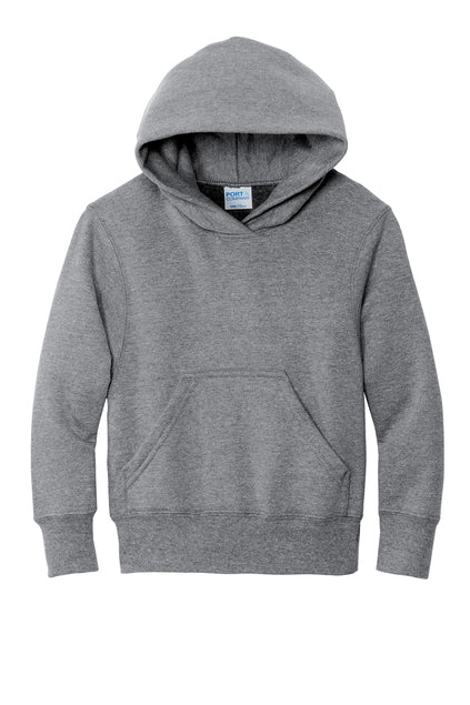 Port & Company Youth Core Fleece Pullover Hooded Sweatshirt - Athletic Heather