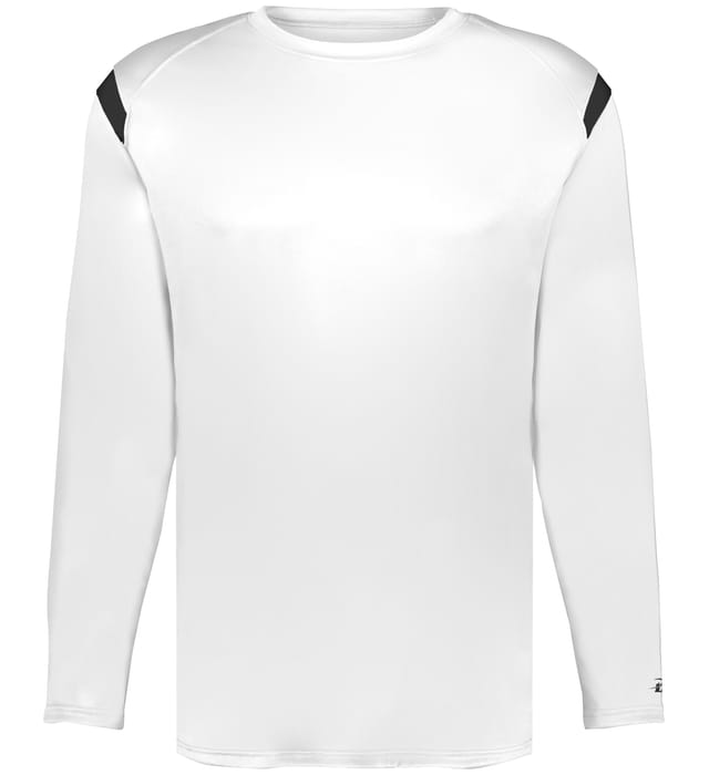 Badger On The Rise L/S Tee - White/Black