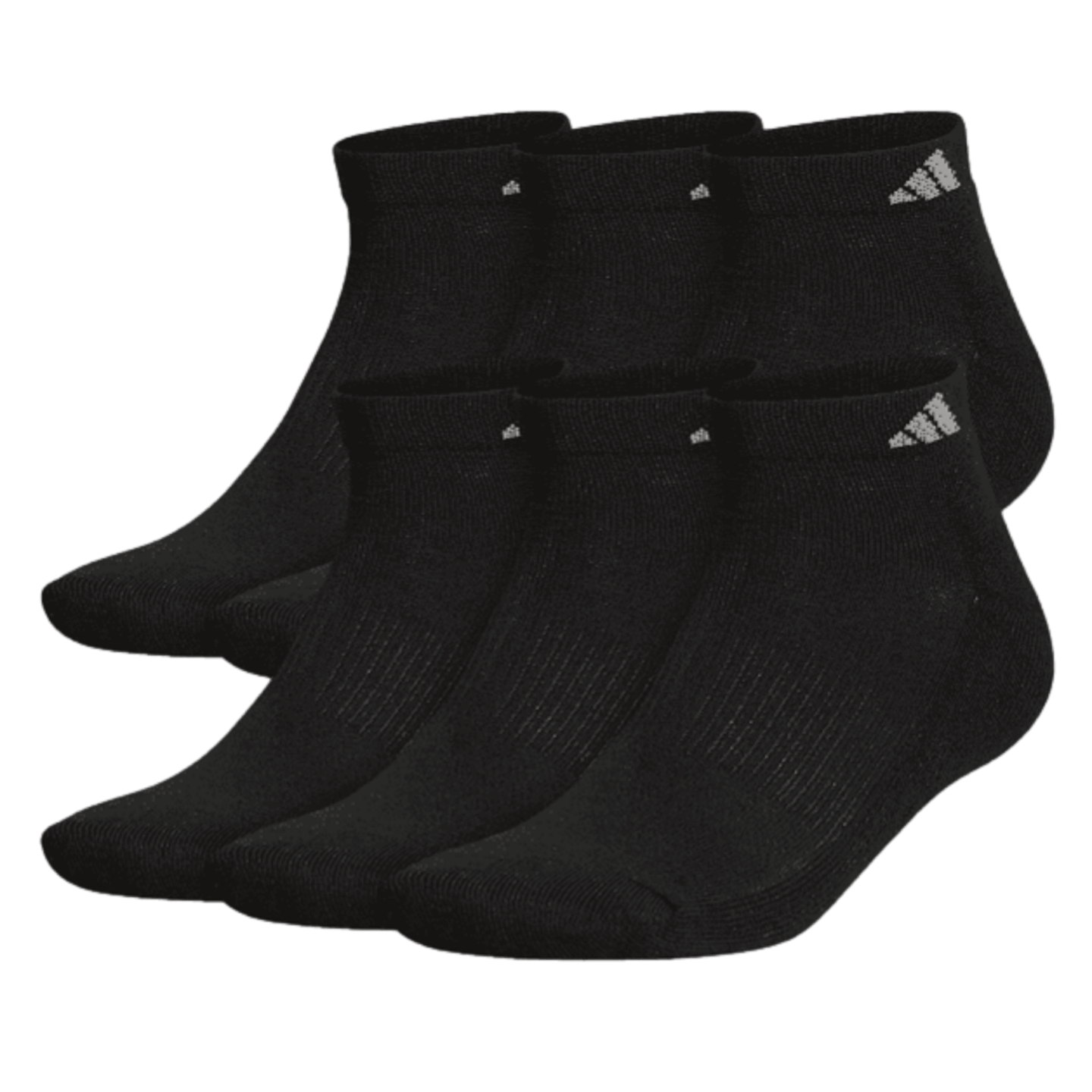 Adidas Athletic Cushioned Low-Cut Socks (6 pk) - Black 5140288