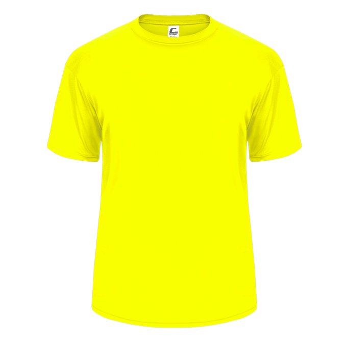 Badger C2 Youth S/S Tee - Safety Yellow