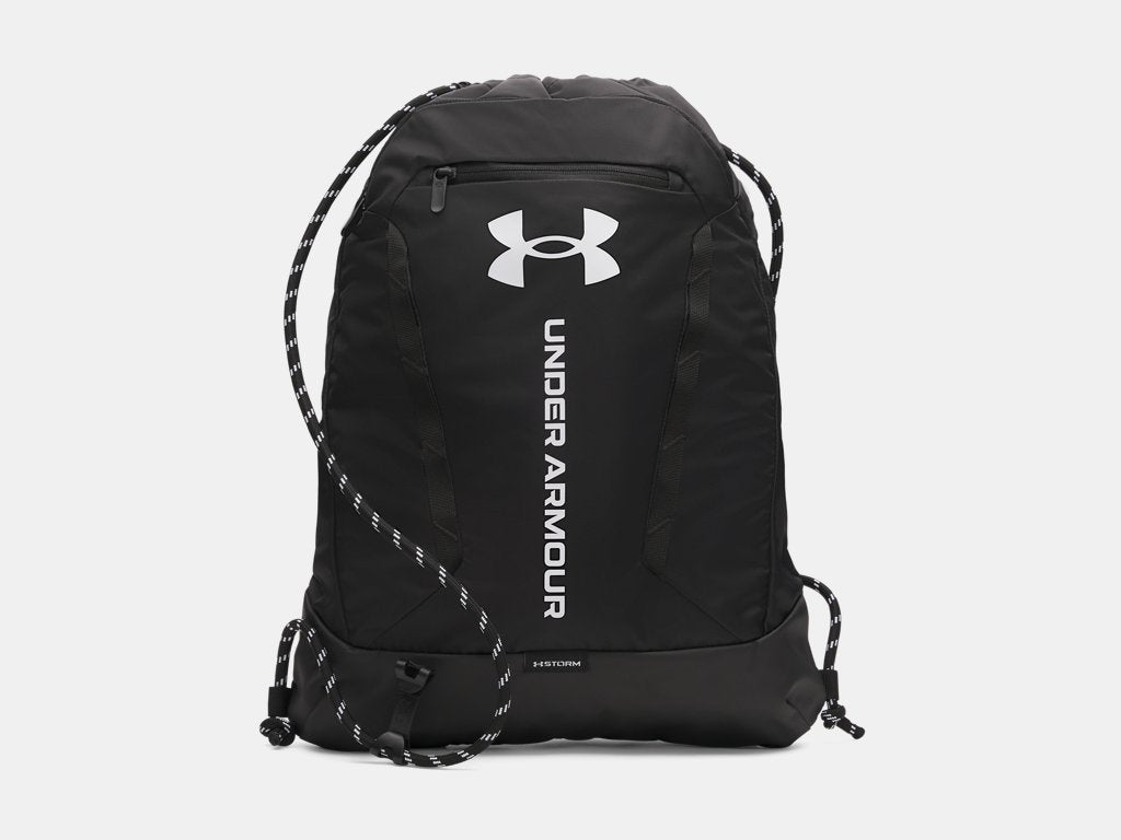 Under Armour Hustle Drawstring Backpack Soccer 6000519-001 Black