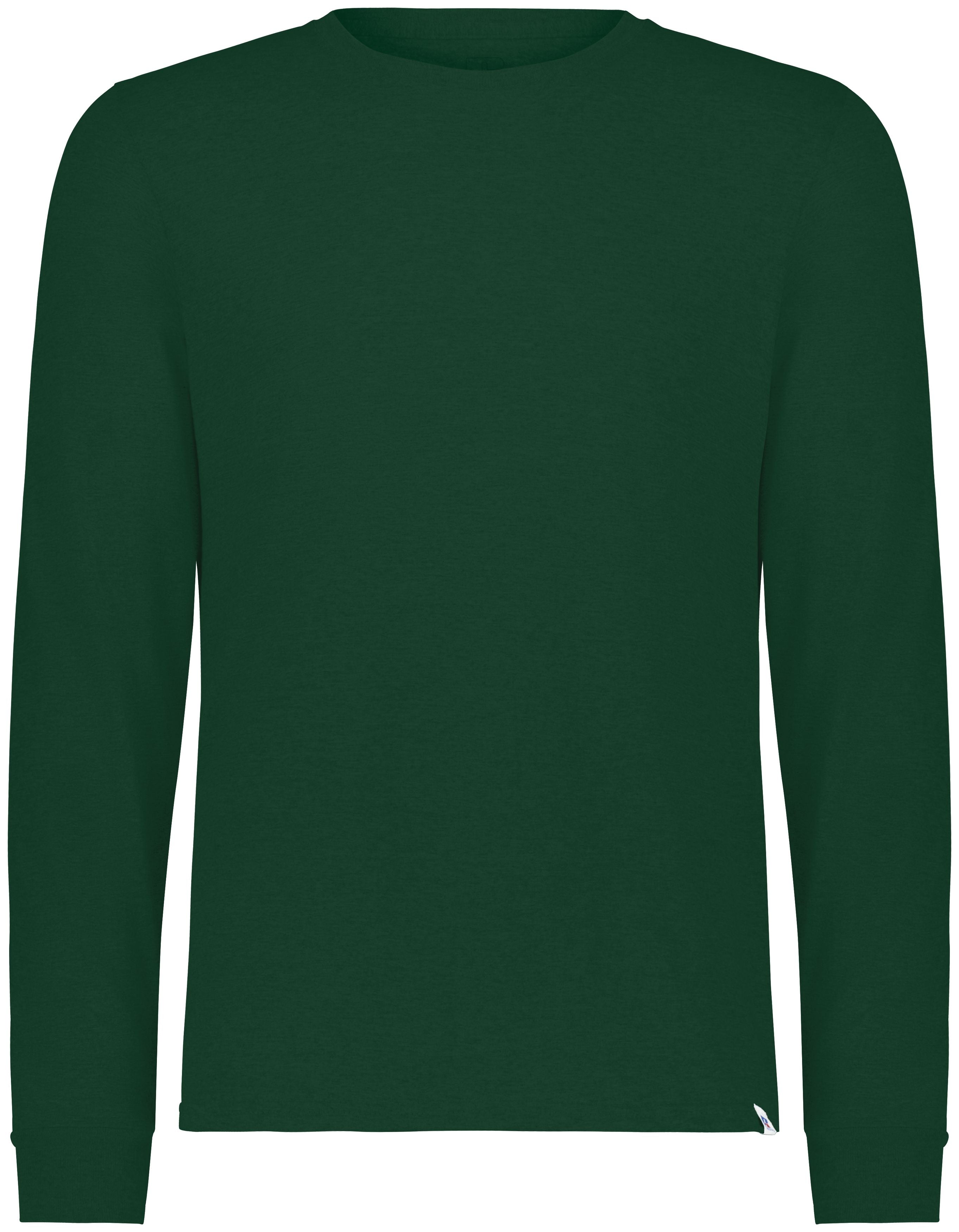 Russell Essential L/S Tee - Dark Green