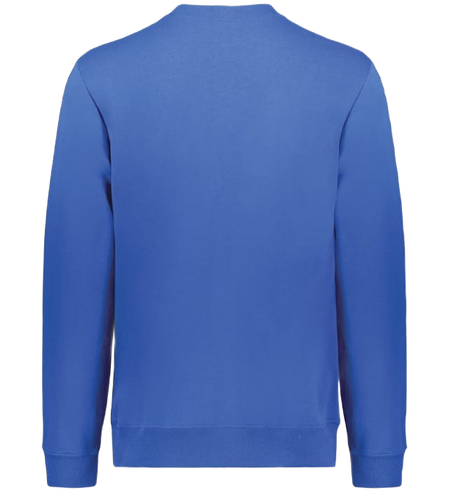 Augusta Youth All-Day Core Basics Fleece Crew - Cobalt Blue