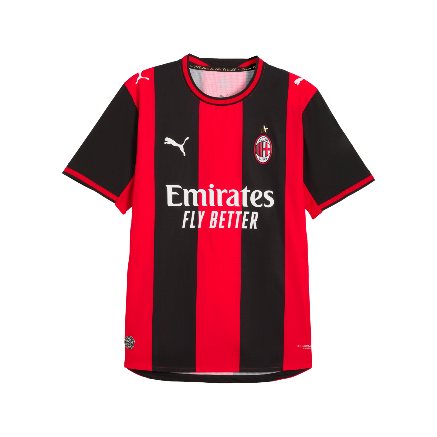 AC Milan 26/27 Authentic Home Jersey Soccer 784120-01 Black