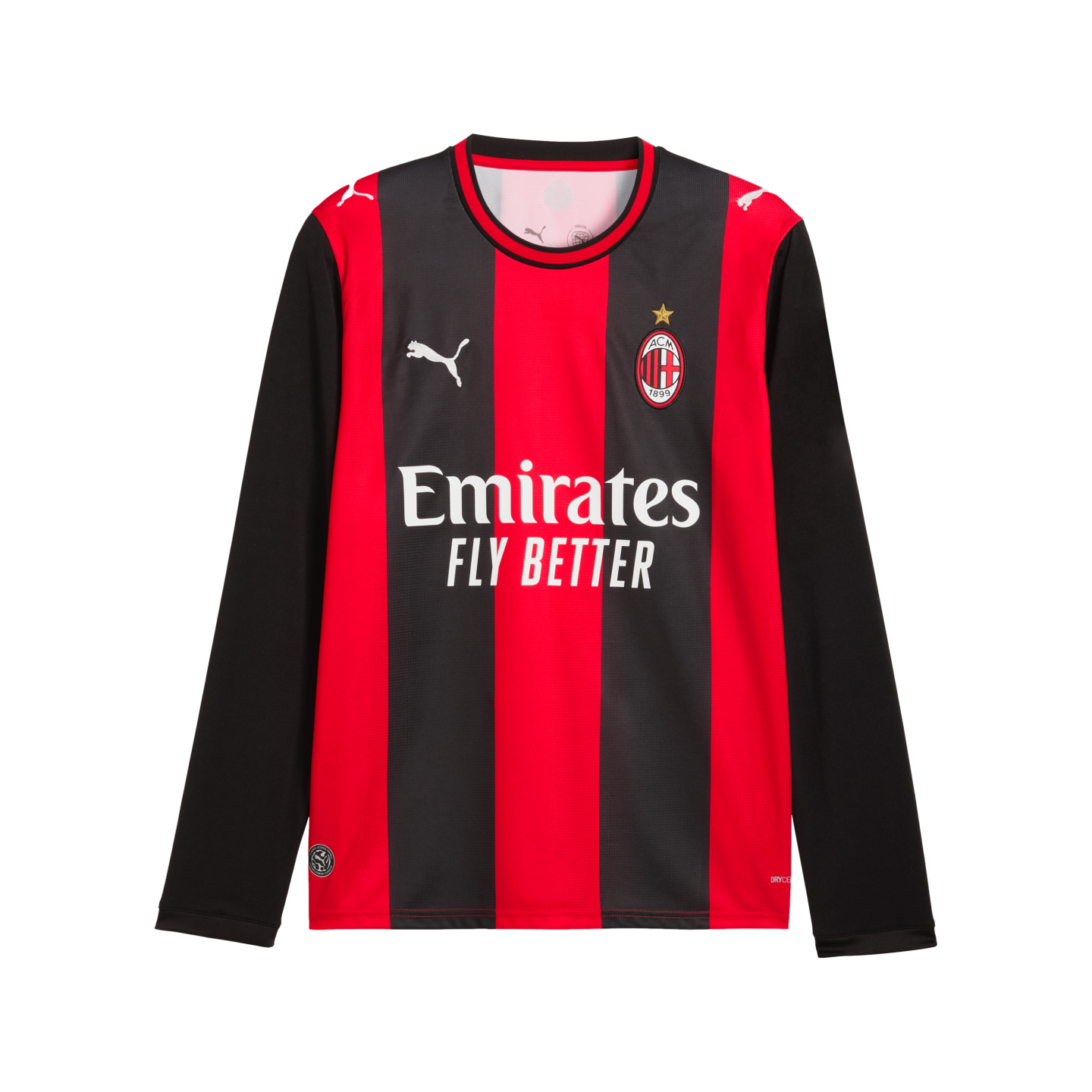 AC Milan 26/27 Long Sleeve Home Jersey Soccer 784122-01 Black