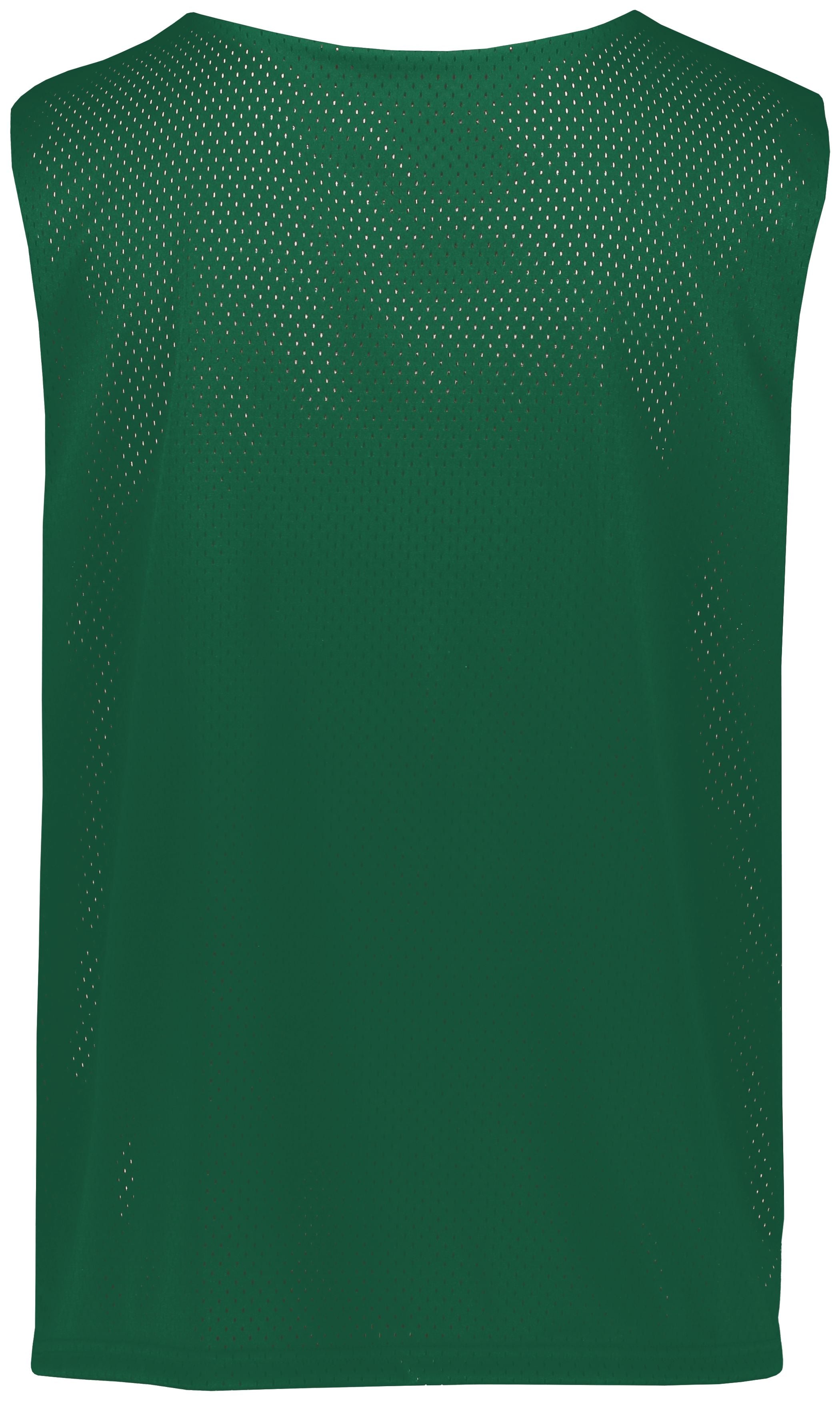 Augusta Youth Reversible Mesh Pinnie - Dark Green/White