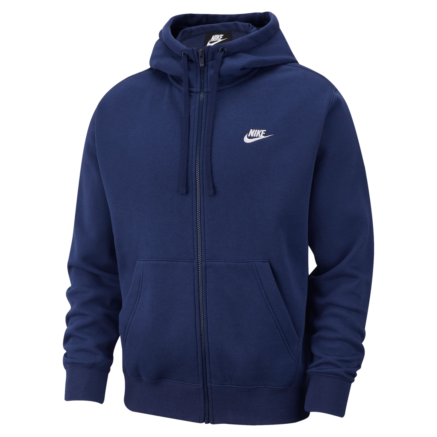 Nike Sportswear Club Fleece Full-Zip Hoodie Navy Blue