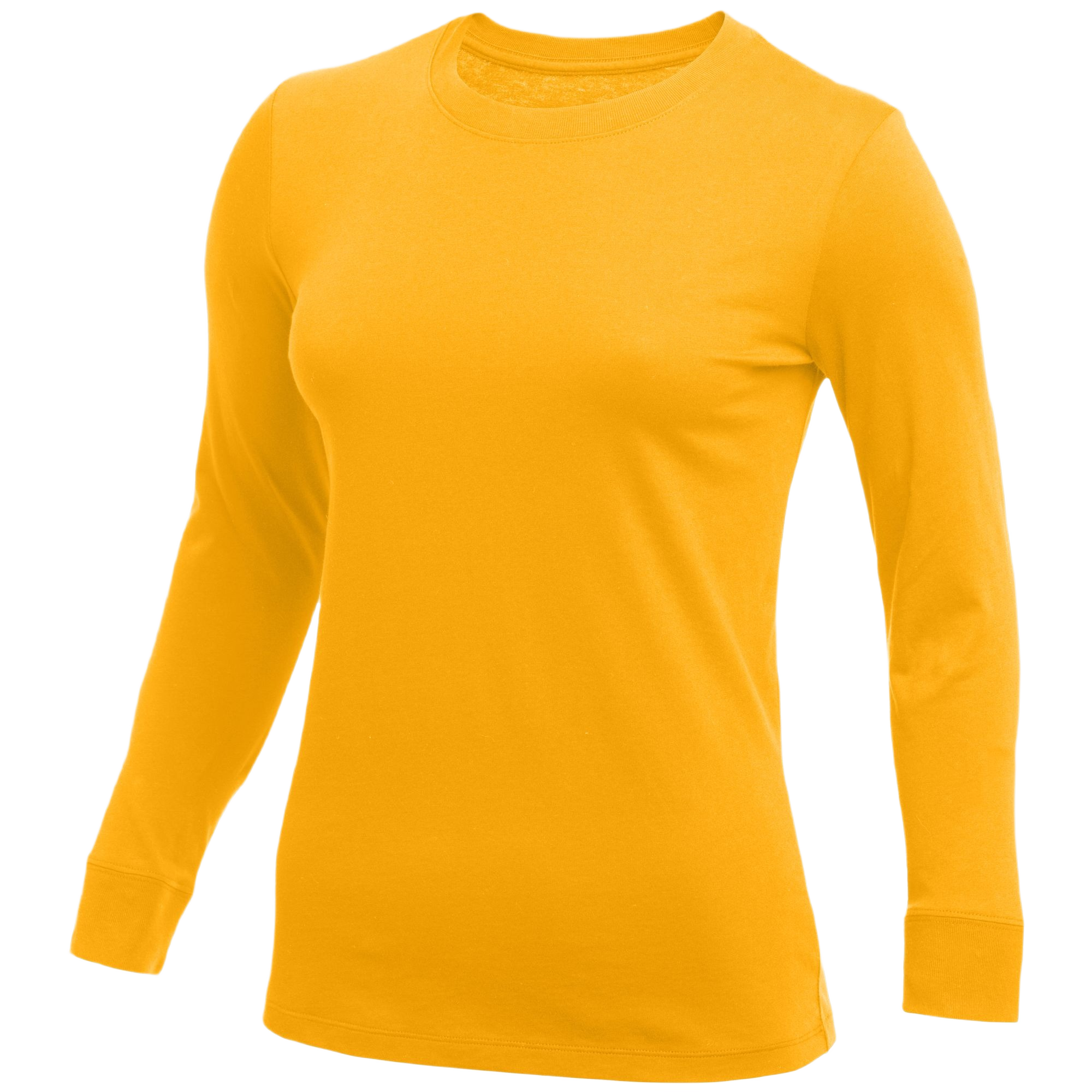 Nike Women's Cotton L/S T-Shirt - University Gold CJ1722-716