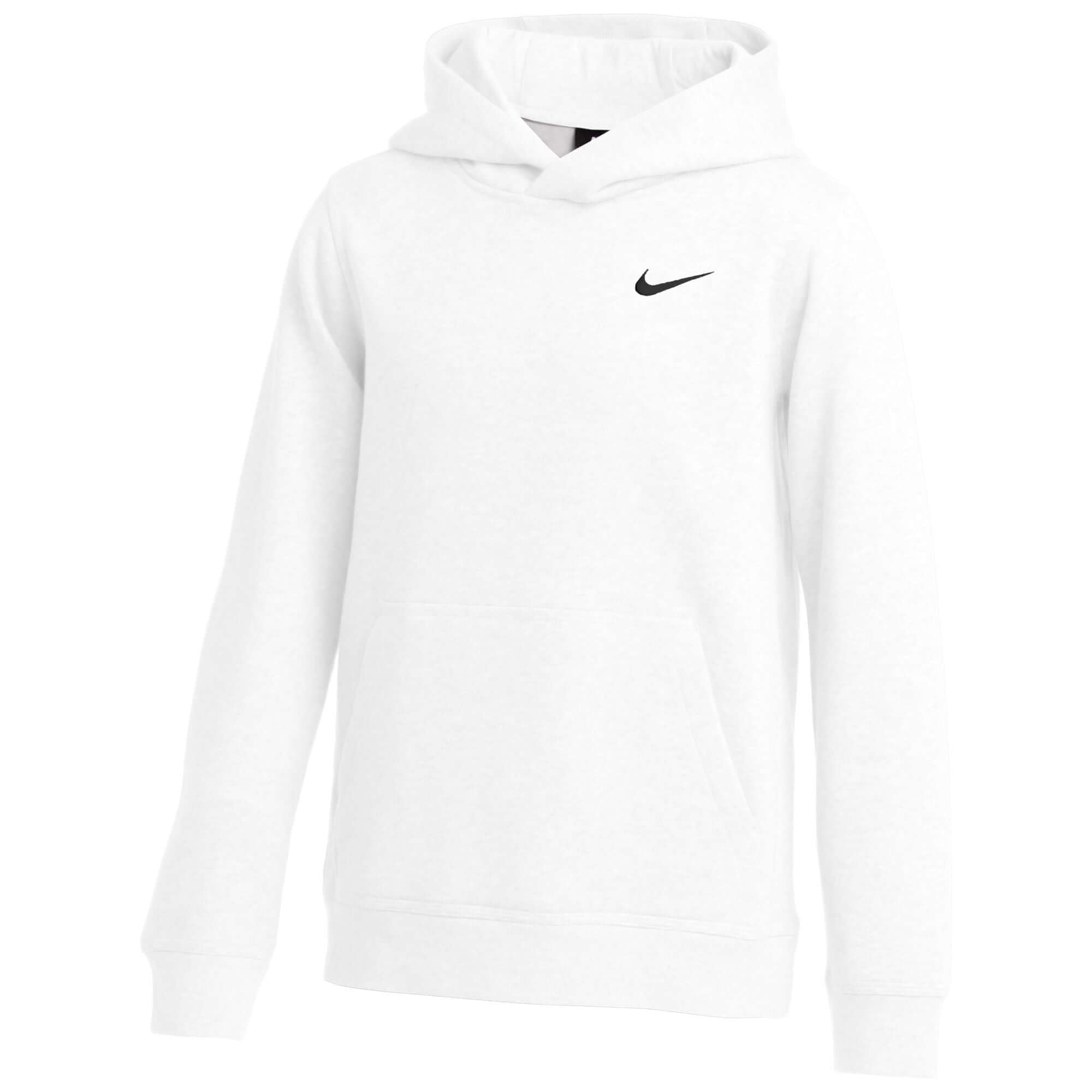 Nike Youth Team Club Fleece Hoodie - White CJ1773-100