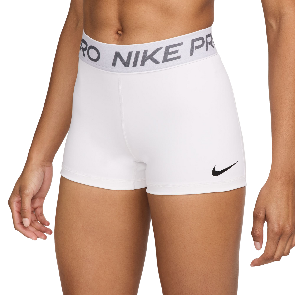 Nike Pro Womens 3" Compression Shorts - White