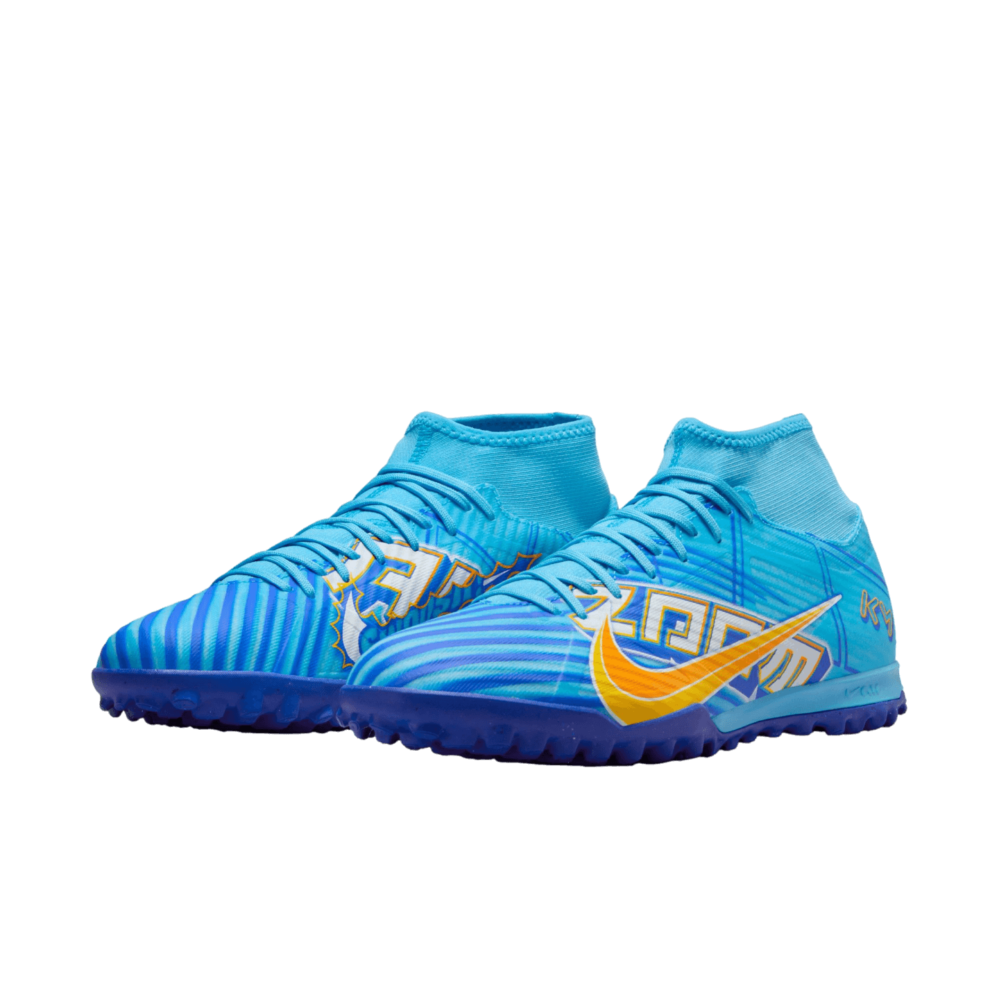 Nike Zoom Mercurial Superfly 9 Academy KM Mbappe Turf Shoes DO9347-400