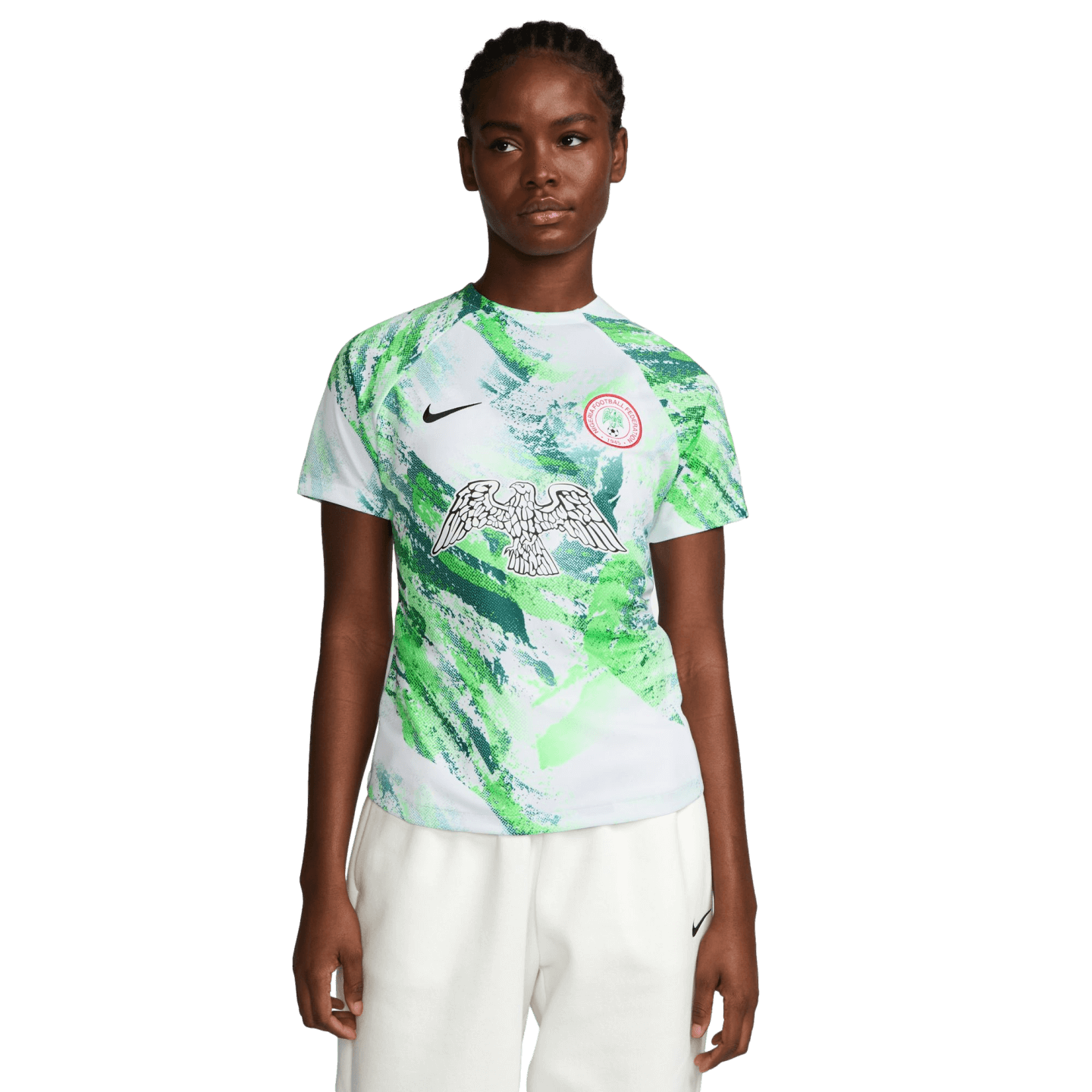 Nike Nigeria Academy Pro Womens Pre Match Jersey Soccer DR5042 100 White