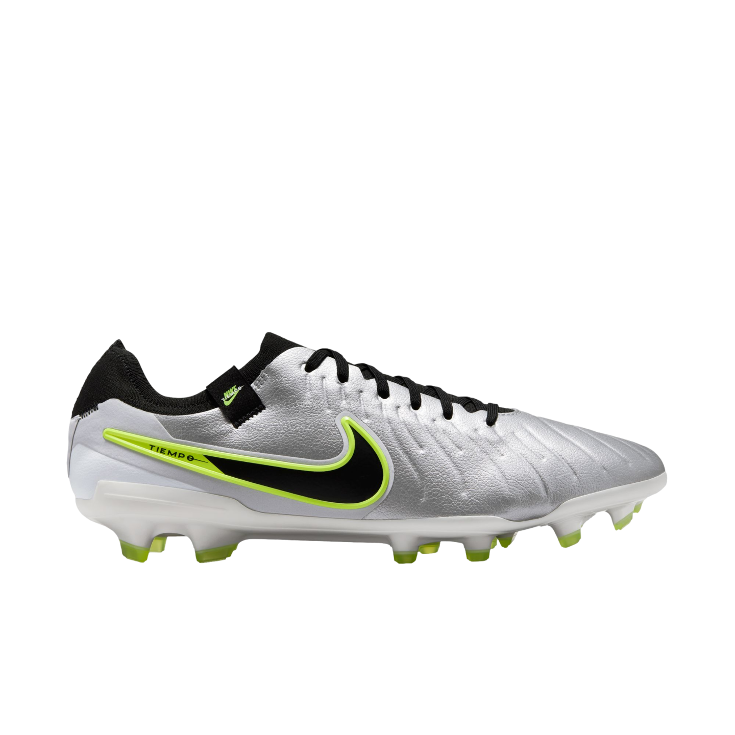 Nike Tiempo Legend 10 Pro Firm Ground Cleats Soccer DV4333 001 Silver