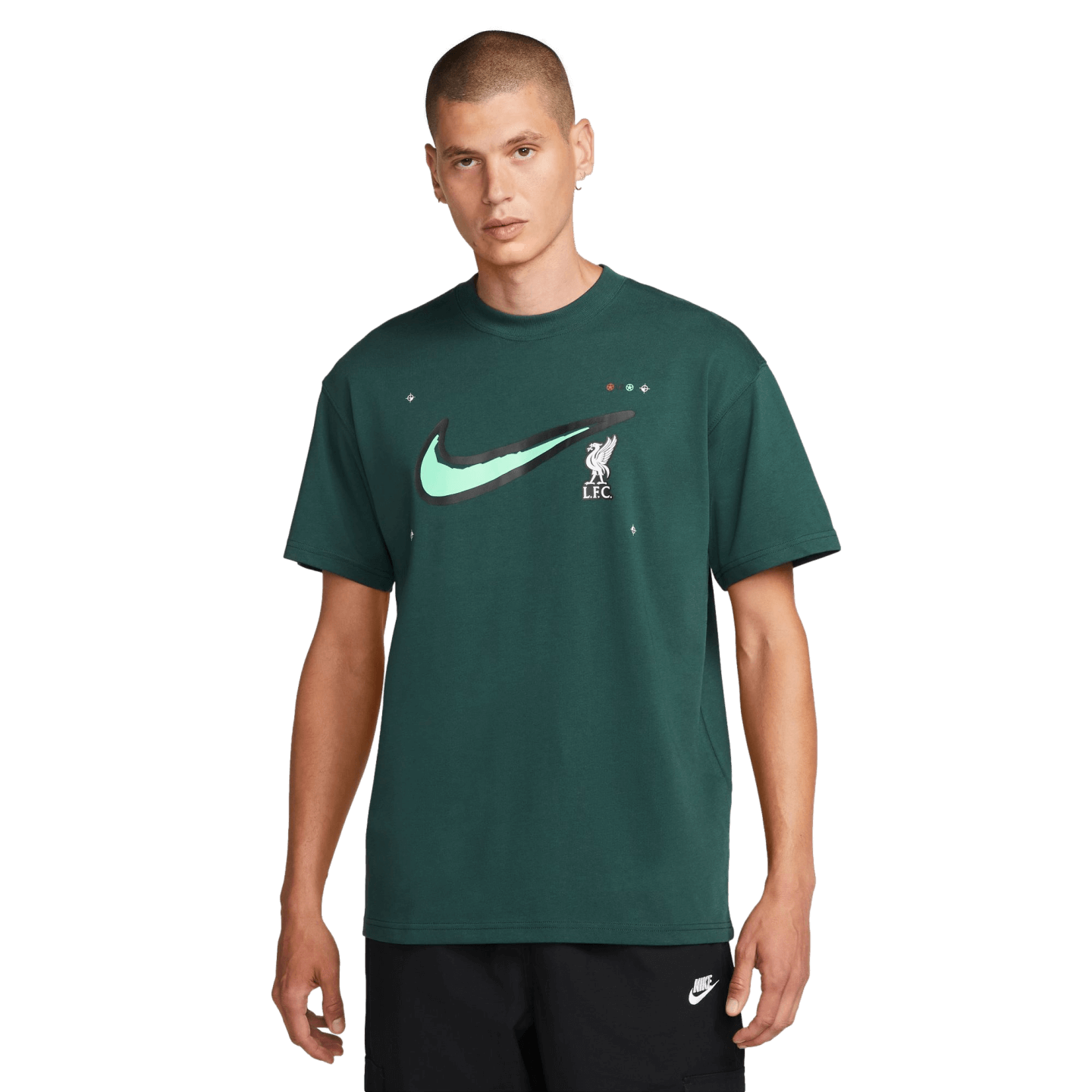 Nike Liverpool Max90 Soccer Tee Soccer FJ1848-397 Green Nike Liverpool Max90 Soccer Tee Soccer FJ1848-397 Green