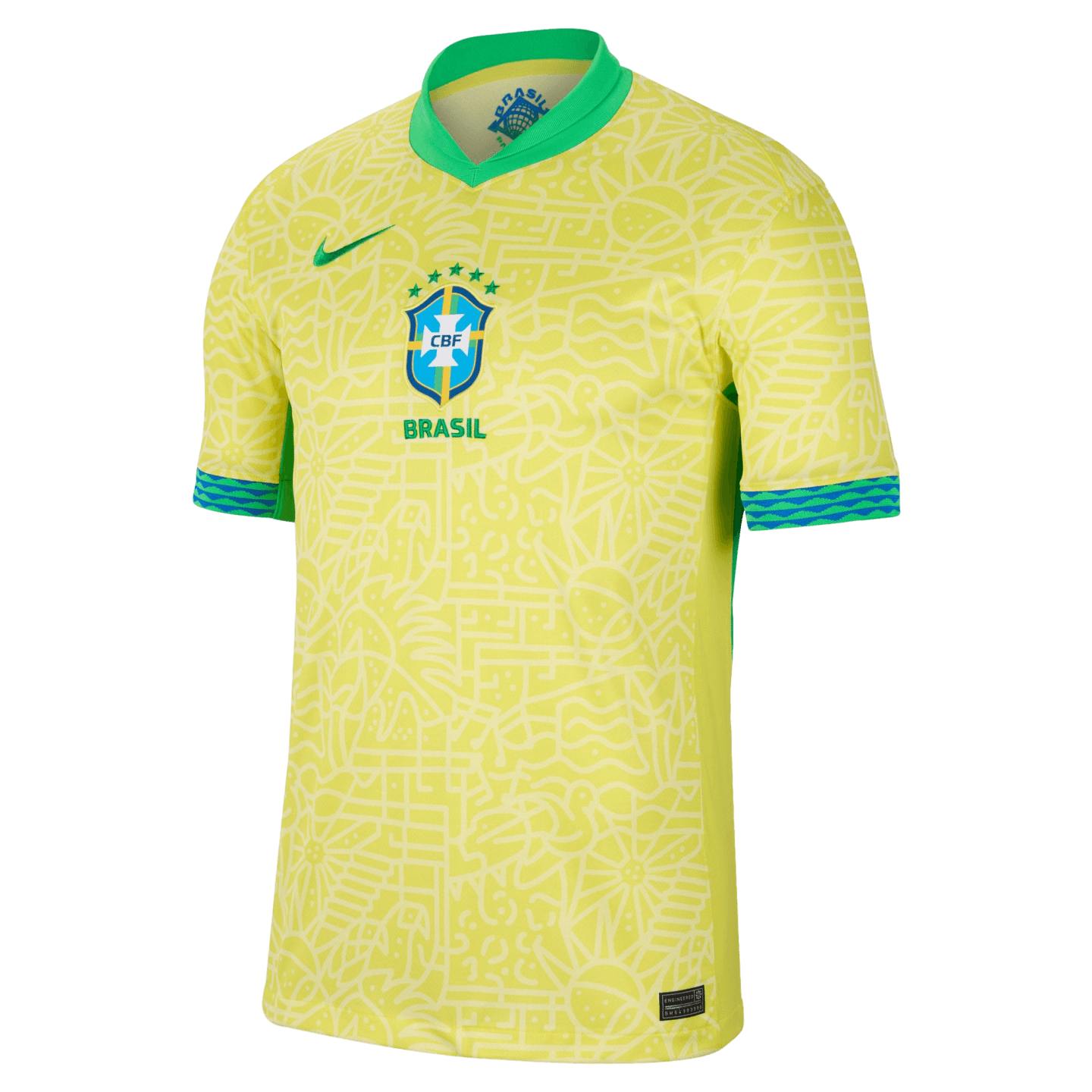 Nike Brazil 2024 Home Jersey Soccer FJ4284-706 Yellow