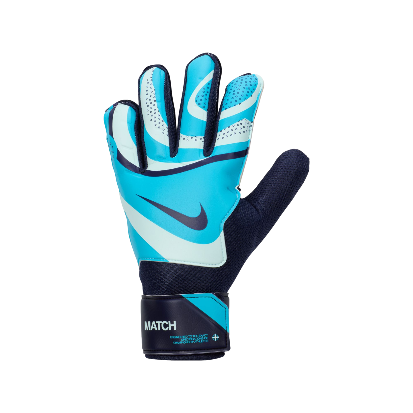 Nike Match Goalkeeper Gloves Soccer FJ4862-420 Blue Nike Match Goalkeeper Gloves Soccer FJ4862-420 Blue