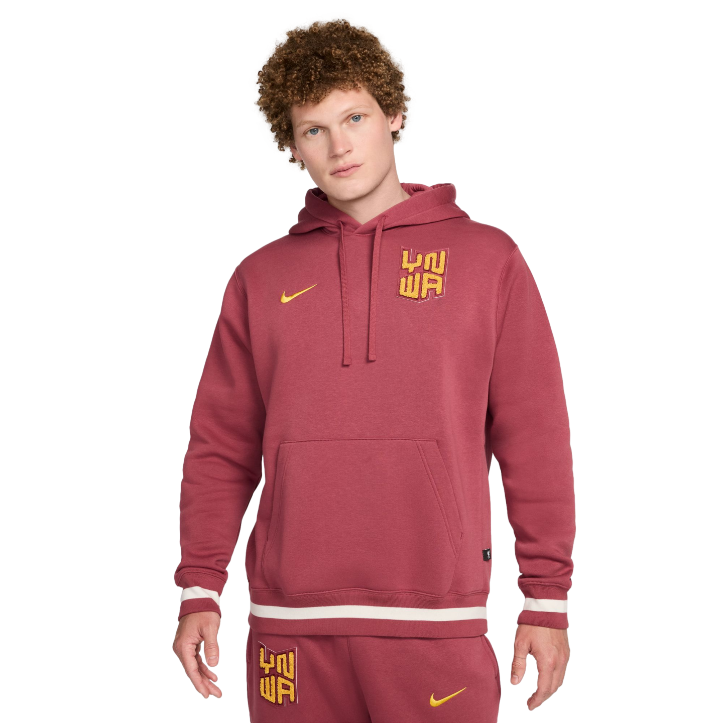 Pink nike fc hoodie hotsell