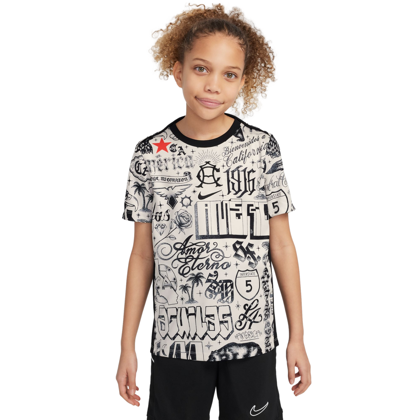 Nike Club America X CA Youth Pre-Match Jersey FQ5012-104