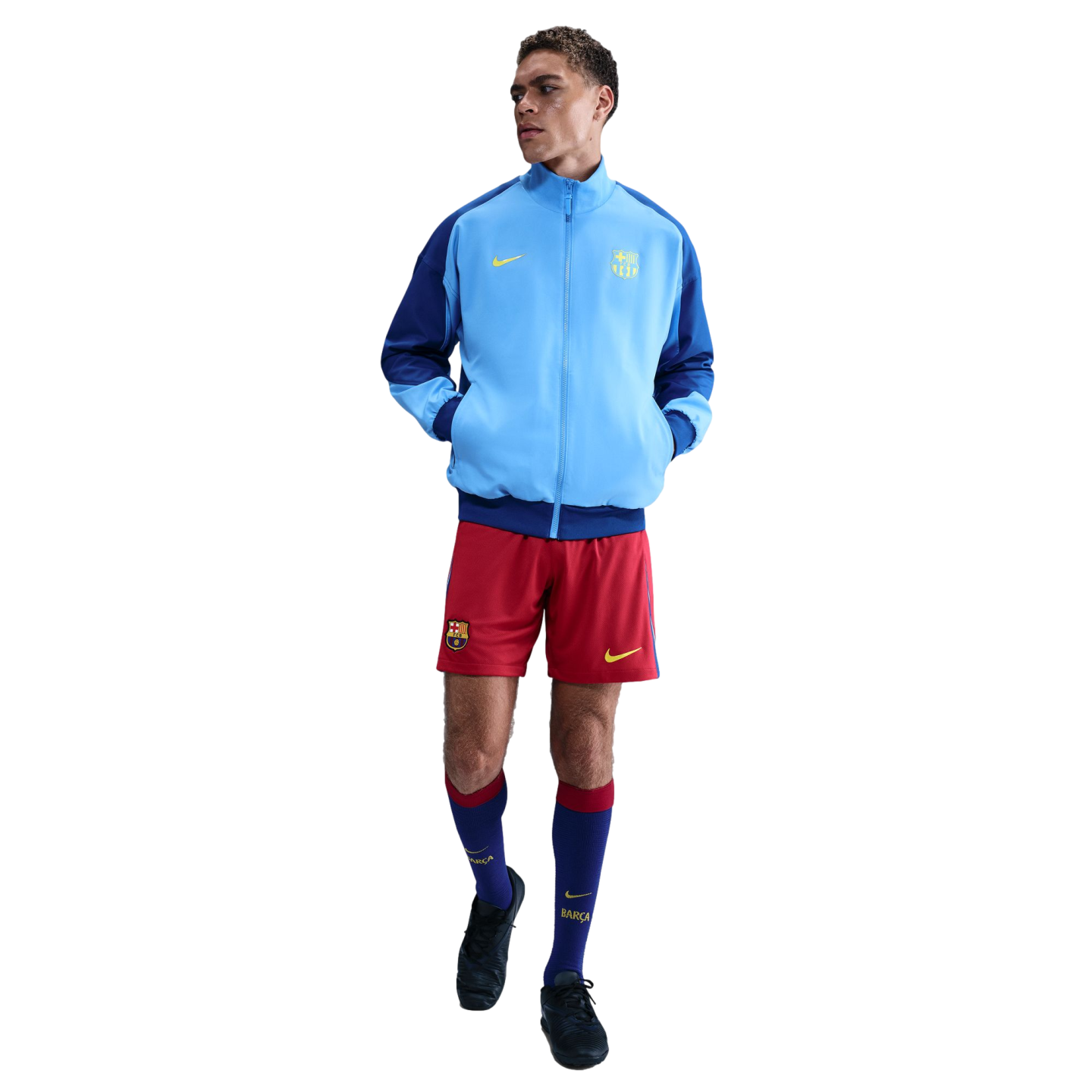 Nike Barcelona SE Strike Anthem Jacket Soccer FZ3958-412 Orange