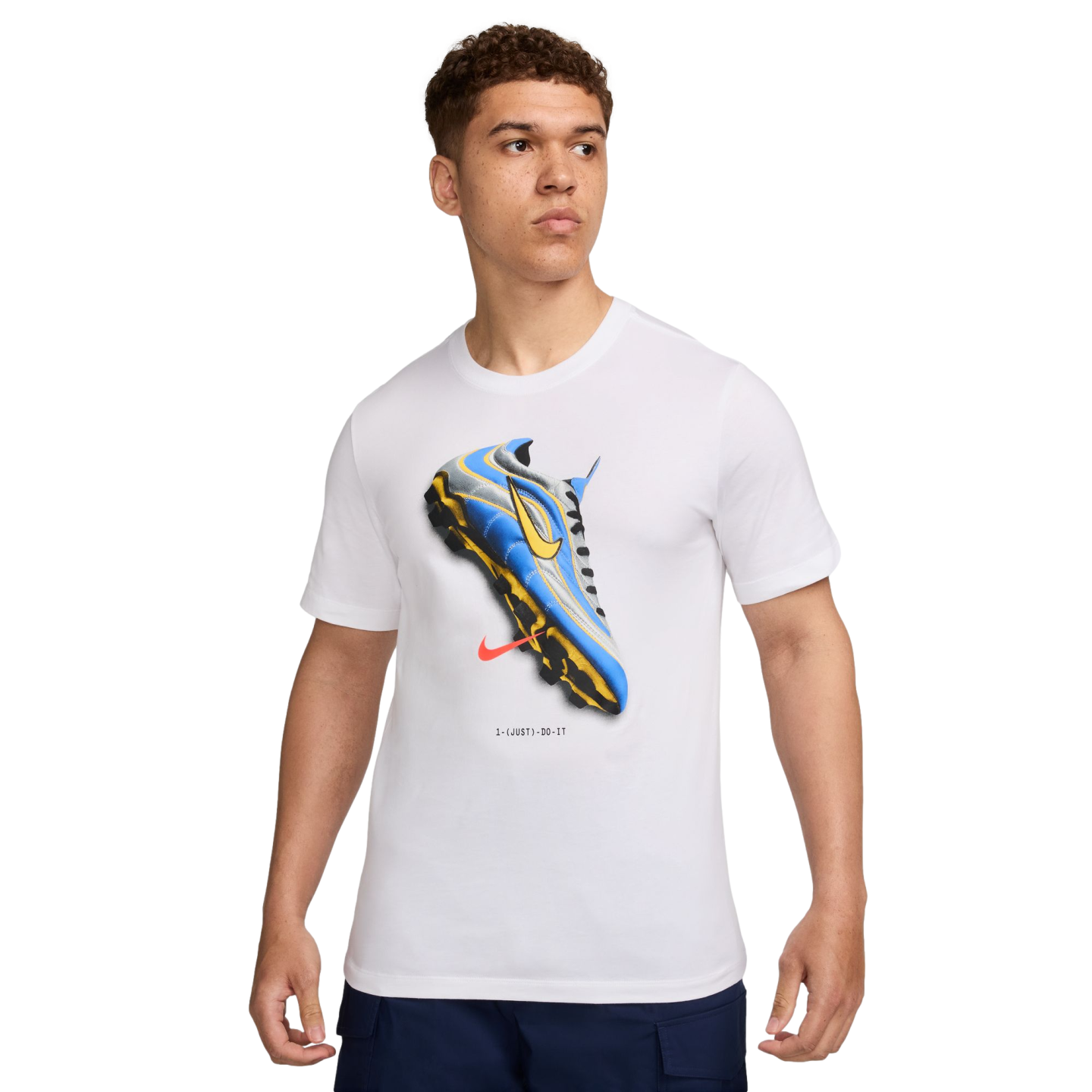 Nike Soccer Shoe Tee White - Main Image