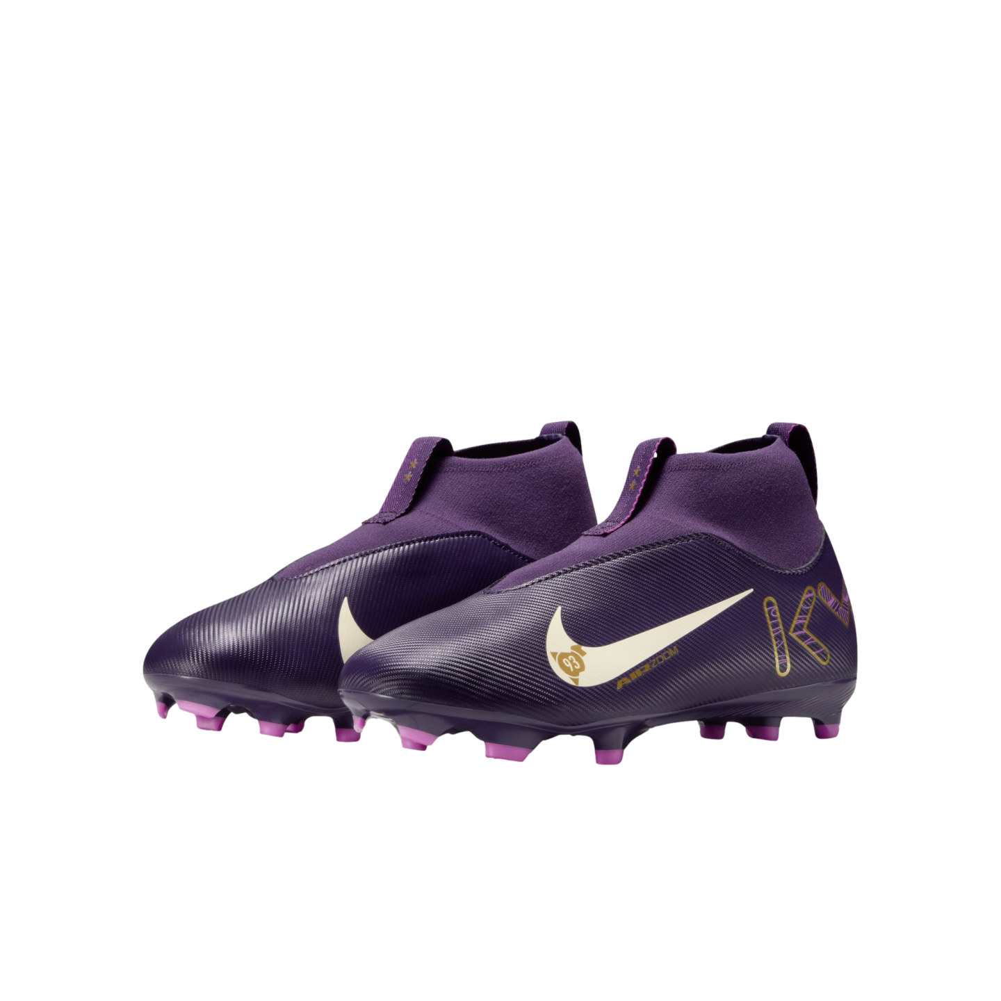 Nike Mercurial Superfly 10 Academy KM Mbappe Youth Firm Ground Cleats HF3417-500