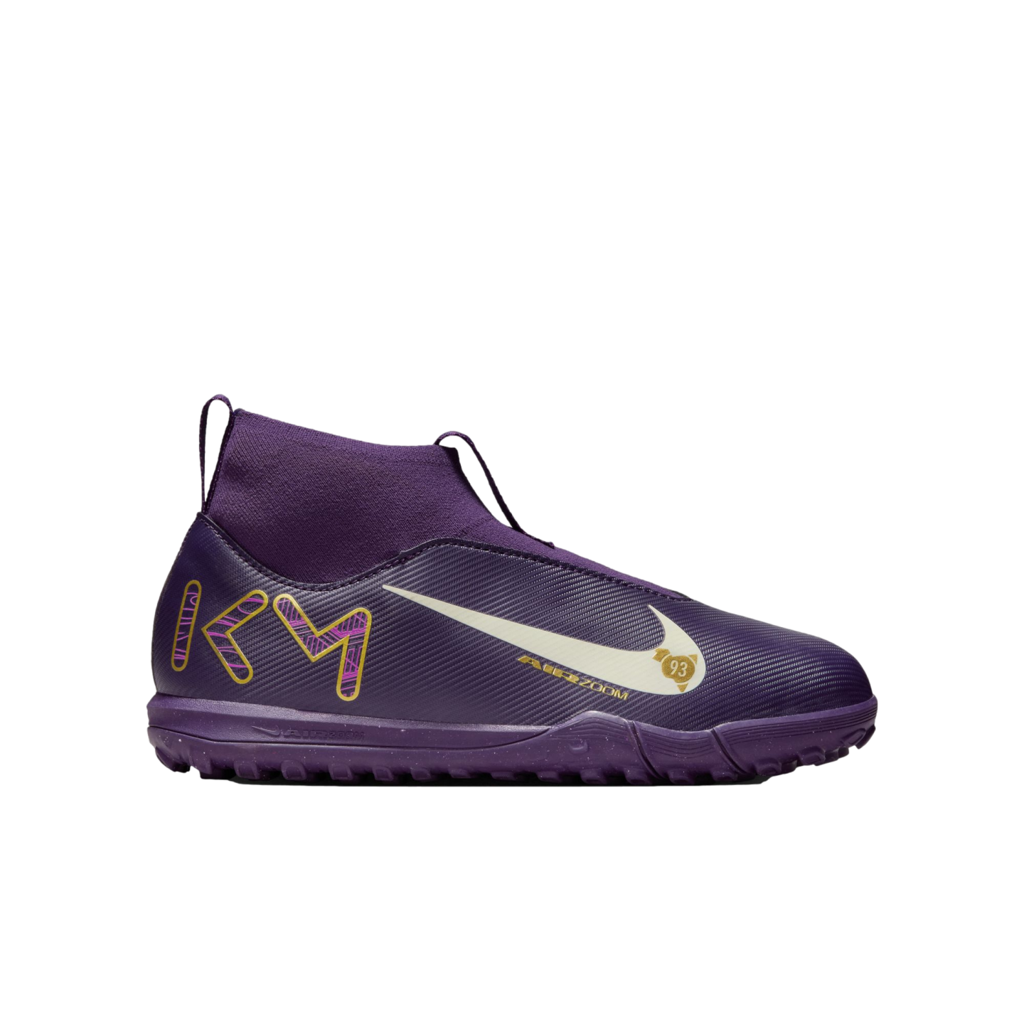 Nike Mercurial Zoom Superfly 10 Academy KM Mbappe Youth Turf Shoes HF3420-500