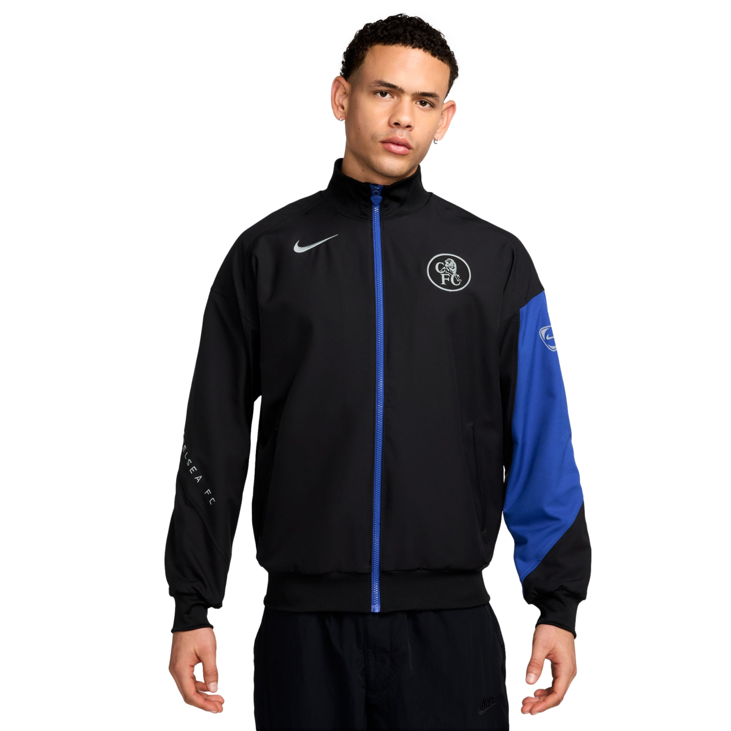 Nike Chelsea Strike Anthem Jacket Soccer HM3336-011 Black Nike Chelsea Strike Anthem Jacket Soccer HM3336-011 Black