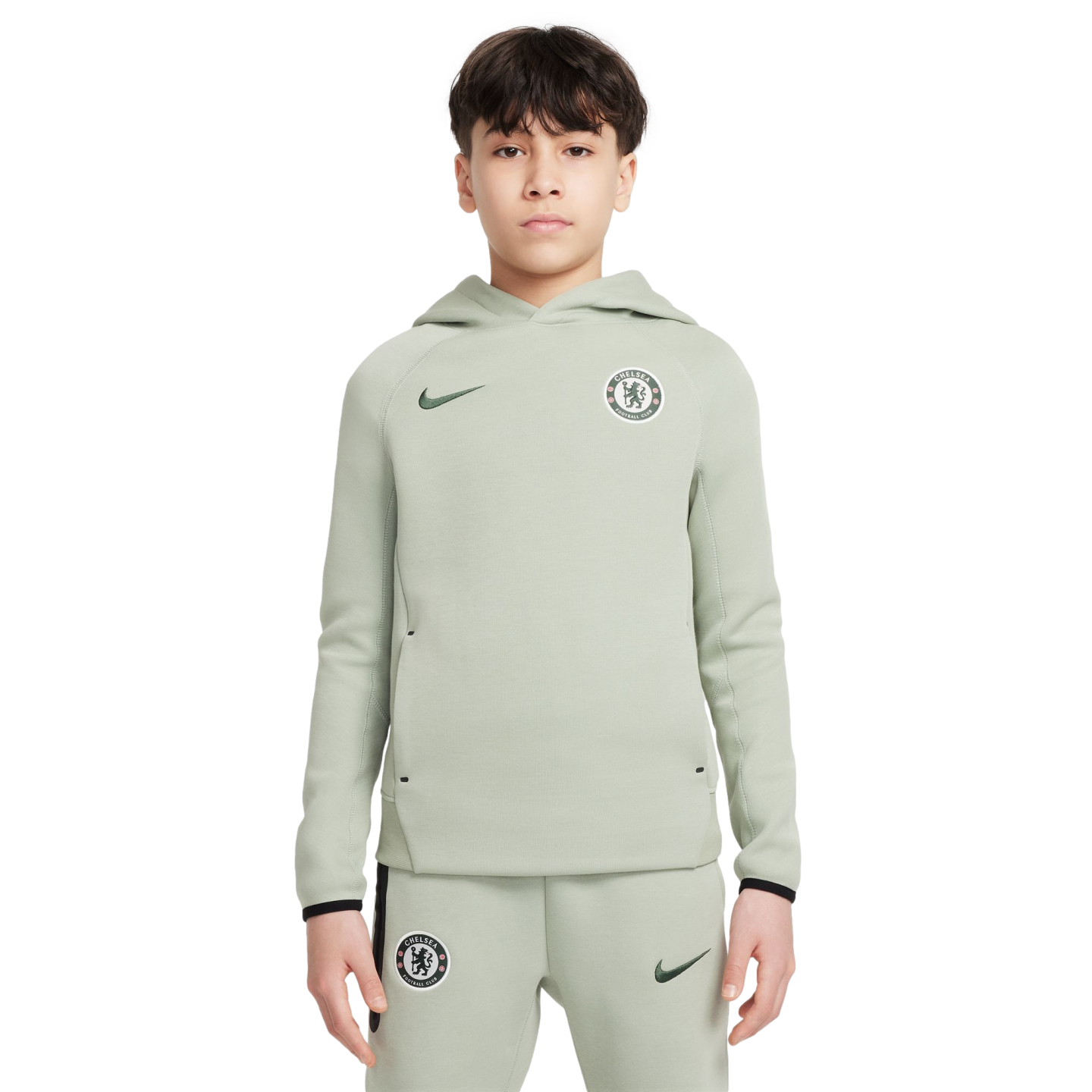 Nike Chelsea Tech Fleece Youth Pullover Hoodie HM3736-370