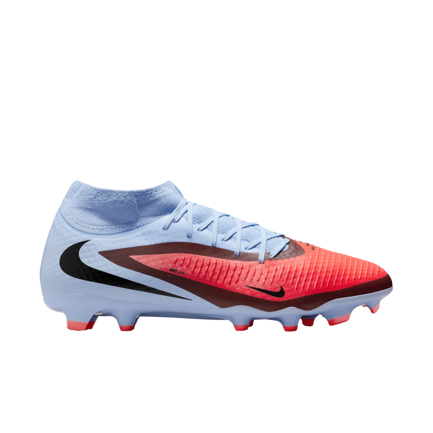 Nike Phantom 6 High Academy Firm Ground Cleats Soccer HQ2278-400 Blue
