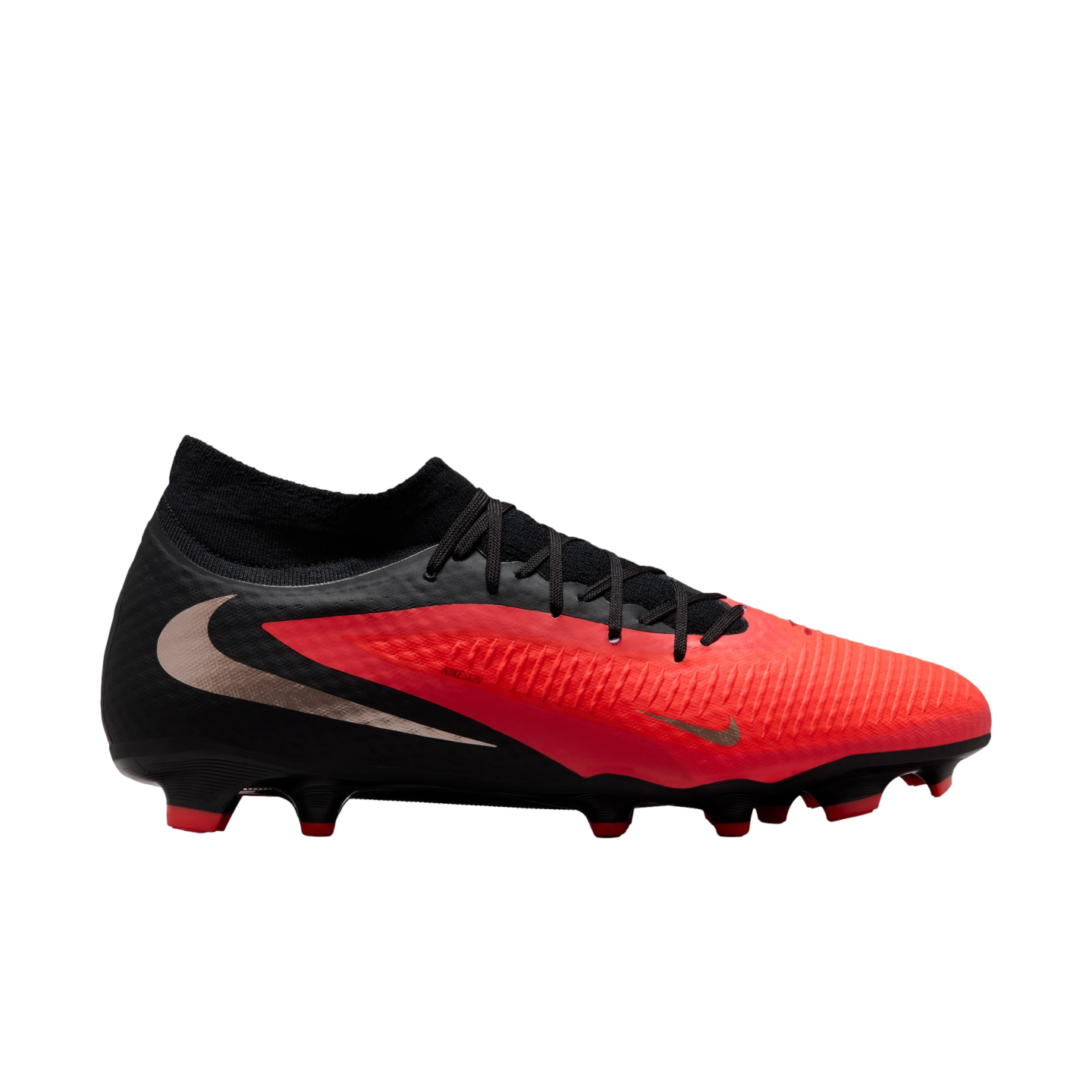 Nike Phantom 6 High Academy Firm Ground Cleats Soccer HQ2278-600 Red