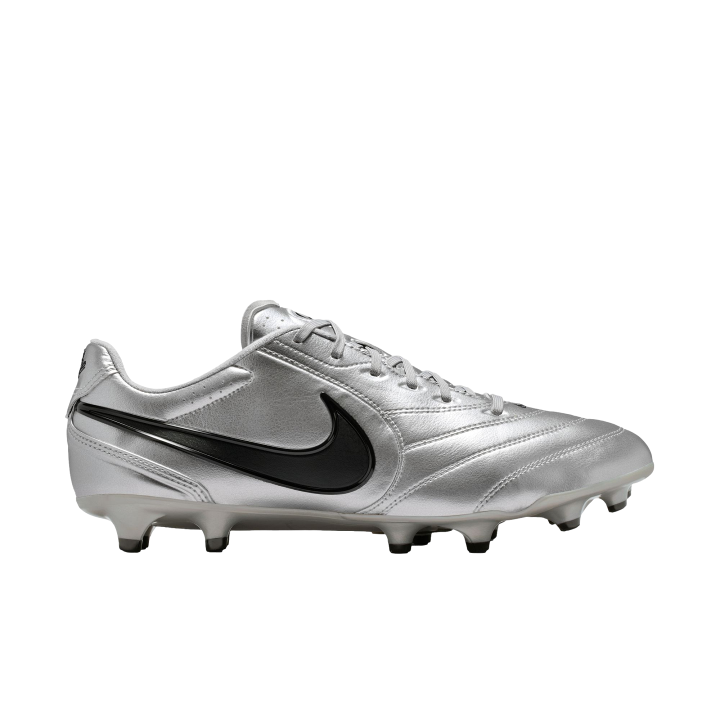 Nike Tiempo Ligera Pro Firm Ground Cleats Soccer HQ3158-001 Silver