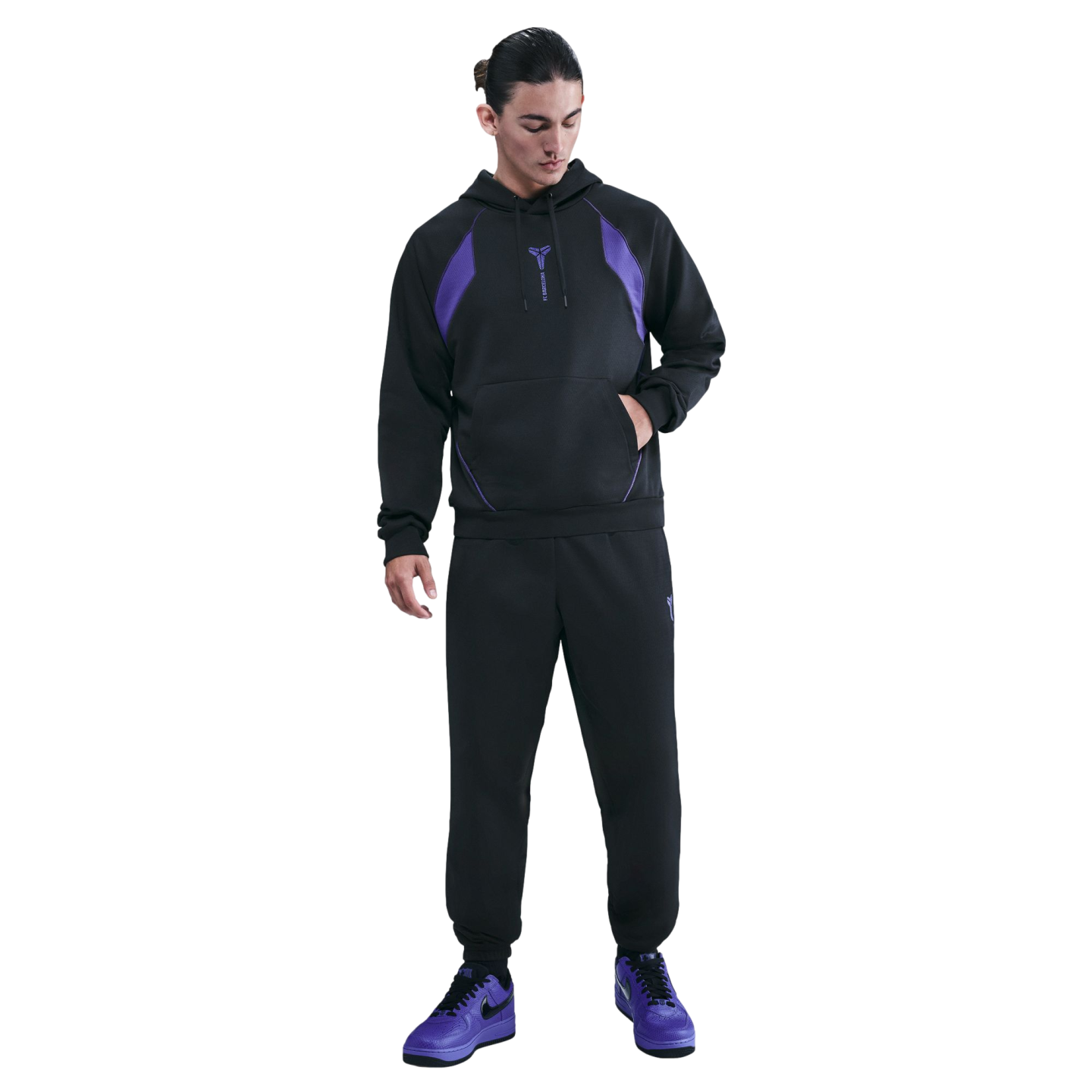 Nike Barcelona Fundamental AW Pullover Hoodie Soccer HQ9608-010 Black